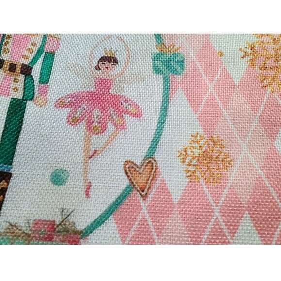 Nutcracker Placemats Christmas Decor Set 4 Pink Xmas Holiday Table Decorations - Picture 8 of 14